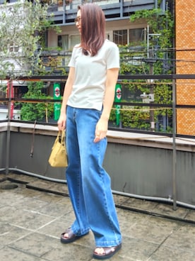 「スタッフ」｜reiさん（レディース・173cm）の春コーディネート