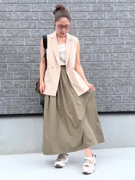 「スタッフ」｜reiさん（レディース・173cm）の秋コーディネート