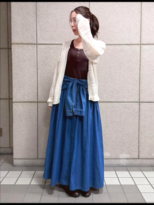 slattgir（スラットジール） ワンピース 高身長 デニムマキシ