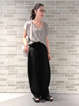 「スタッフ」｜reiさん（レディース・173cm）の夏コーディネート