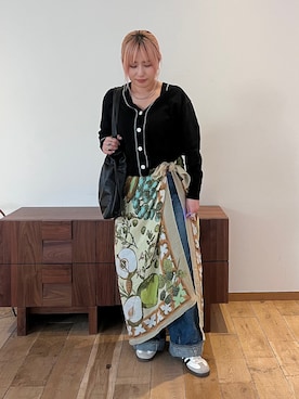 「collex（コレックス）のアイテム（アクセサリー）」を使った、micoさん（レディース・155cm）の春コーディネート