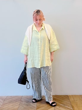 「collex（コレックス）のアイテム」を使った、micoさん（レディース・155cm）の夏コーディネート