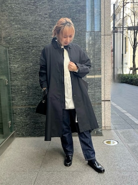 「collex（コレックス）のアイテム（その他アウター）」を使った、micoさん（レディース・155cm）の冬コーディネート