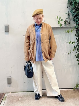 「アイテム（アクセサリー）」を使った、micoさん（レディース・155cm）の秋コーディネート