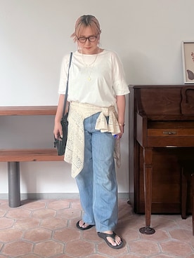 「collex（コレックス）のアイテム」を使った、micoさん（レディース・155cm）の夏コーディネート