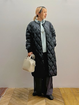 「アイテム（トレンチコート）」を使った、micoさん（レディース・155cm）の秋コーディネート