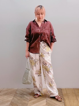 「collex（コレックス）のアイテム」を使った、micoさん（レディース・155cm）の夏コーディネート