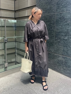 「HARIO Lampwork Factory（ハリオランプワークファクトリー）のアイテム」を使った、micoさん（レディース・155cm）の夏コーディネート