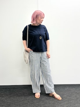 「collex（コレックス）のアイテム」を使った、micoさん（レディース・155cm）の夏コーディネート