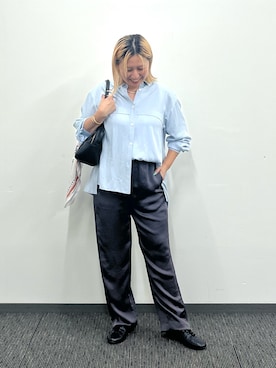 「アイテム（バングル/リストバンド）」を使った、micoさん（レディース・155cm）の夏コーディネート
