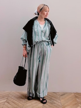 「collex（コレックス）のアイテム」を使った、micoさん（レディース・155cm）の夏コーディネート