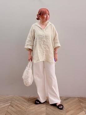 「collex（コレックス）のアイテム」を使った、micoさん（レディース・155cm）の夏コーディネート