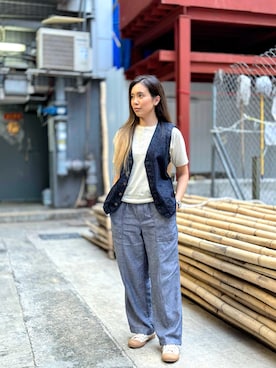 「PRAS（プラス）のアイテム」を使った、tiffyimさん（レディース・160cm）の春コーディネート