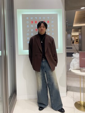 「SENSE OF PLACE by URBAN RESEARCH（センスオブプレイスバイアーバンリサーチ）のアイテム（ジャケット/アウター）」を使った、kimura1114さん（メンズ・168cm）の冬コーディネート