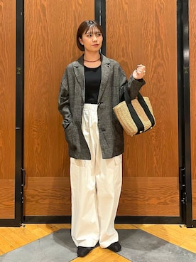 「doors」｜「アイテム（バレエシューズ）」を使った、YURIEさん（レディース・155cm）の夏コーディネート