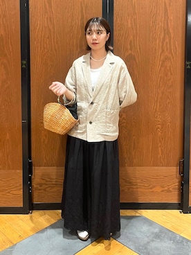 「アイテム（その他アウター）」を使った、YURIEさん（レディース・155cm）の夏コーディネート