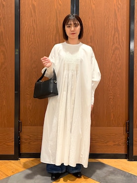 「Lee（リー）のアイテム（その他パンツ）」を使った、YURIEさん（レディース・155cm）の冬コーディネート