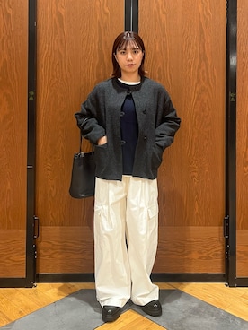 「eness（エネス）のENESS　チェルシーブーツ（ブーツ）」を使った、YURIEさん（レディース・155cm）の秋コーディネート