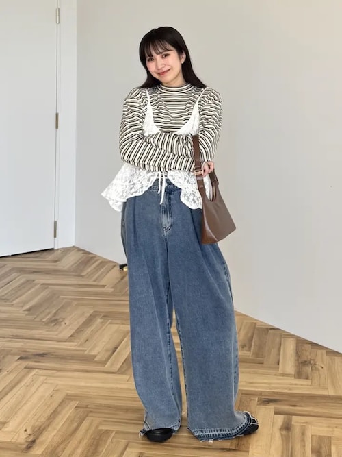 なめらかタッチマルチボーダープルオーバー