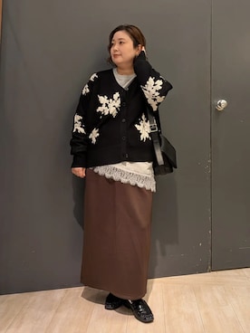 「Green　Parks（グリーンパークス）のアイテム（Tシャツ/カットソー）」を使った、Green Parks officialさん（レディース・151cm）の秋コーディネート