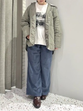 「Green　Parks（グリーンパークス）のアイテム」を使った、Green Parks officialさん（レディース・152cm）の秋コーディネート