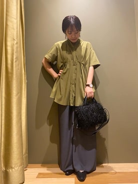 「Green　Parks（グリーンパークス）のアイテム」を使った、Green Parks officialさん（レディース・154cm）の秋コーディネート