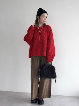 「Green　Parks（グリーンパークス）のアイテム」を使った、Green Parks officialさん（レディース・161cm）の秋コーディネート