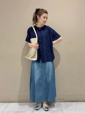 「Green　Parks（グリーンパークス）のアイテム」を使った、Green Parks officialさん（レディース・161cm）の夏コーディネート