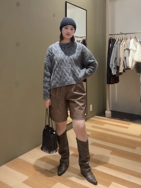 「Green　Parks（グリーンパークス）のアイテム（その他パンツ）」を使った、Green Parks officialさん（レディース・164cm）の秋コーディネート