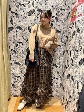 「Green　Parks（グリーンパークス）のアイテム」を使った、Green Parks officialさん（レディース・158cm）の秋コーディネート