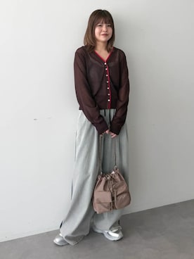 「Green　Parks（グリーンパークス）のアイテム（ショルダーバッグ）」を使った、Green Parks officialさん（レディース・162cm）の夏コーディネート