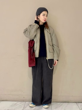 「Green　Parks（グリーンパークス）のアイテム」を使った、Green Parks officialさん（レディース・161cm）の秋コーディネート