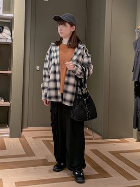 「Green　Parks（グリーンパークス）のアイテム」を使った、Green Parks officialさん（レディース・153cm）の秋コーディネート