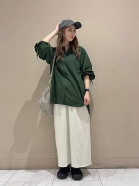 「Green　Parks（グリーンパークス）のアイテム」を使った、Green Parks officialさん（レディース・161cm）の秋コーディネート