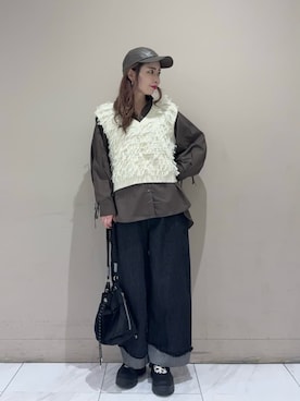 「Green　Parks（グリーンパークス）のアイテム」を使った、Green Parks officialさん（レディース・161cm）の秋コーディネート