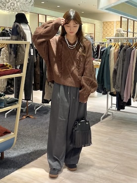 「Green　Parks（グリーンパークス）のアイテム」を使った、Green Parks officialさん（レディース・158cm）の秋コーディネート