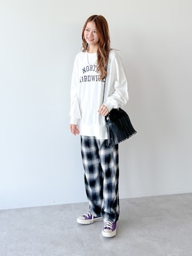 「アイテム（チュニック）」を使った、Green Parks officialさん（レディース・158cm）の秋コーディネート
