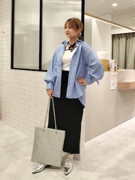 「Green　Parks（グリーンパークス）のアイテム（スカート）」を使った、Green Parks officialさん（レディース・165cm）の秋コーディネート