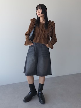「Green　Parks（グリーンパークス）のアイテム」を使った、Green Parks officialさん（レディース・159cm）の夏コーディネート