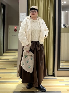 「Green　Parks（グリーンパークス）のアイテム」を使った、Green Parks officialさん（レディース・168cm）の秋コーディネート