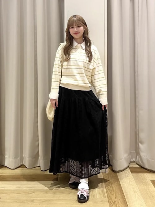 Green Parks（グリーンパークス） ロング スカート ラウンド切替インド