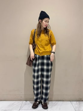 「Green　Parks（グリーンパークス）のアイテム（その他パンツ）」を使った、Green Parks officialさん（レディース・161cm）の秋コーディネート