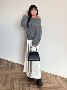 「Green　Parks（グリーンパークス）のアイテム（スカート）」を使った、Green Parks officialさん（レディース・159cm）の秋コーディネート