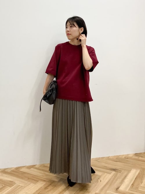 セール】サテン変形プリーツスカート（スカート）｜Green Parks