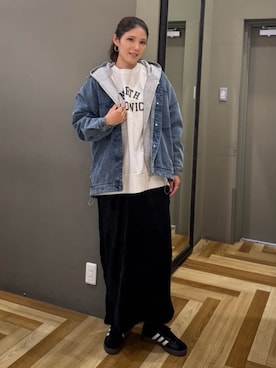 「アイテム（チュニック）」を使った、Green Parks officialさん（レディース・172cm）の秋コーディネート