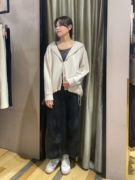 「Green　Parks（グリーンパークス）のアイテム（スカート）」を使った、Green Parks officialさん（レディース・164cm）の秋コーディネート