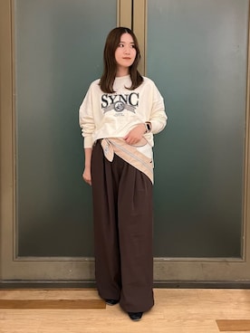 「Green　Parks（グリーンパークス）のアイテム」を使った、Green Parks officialさん（レディース・160cm）の秋コーディネート