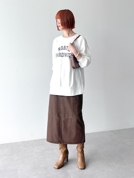 「アイテム（チュニック）」を使った、Green Parks officialさん（レディース・170cm）の秋コーディネート