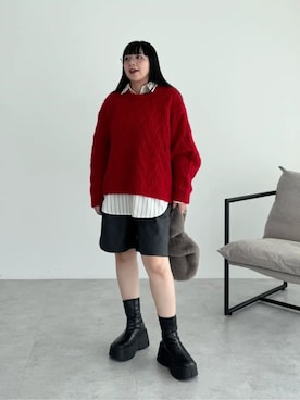 「Green　Parks（グリーンパークス）のアイテム」を使った、Green Parks officialさん（レディース・155cm）の秋コーディネート