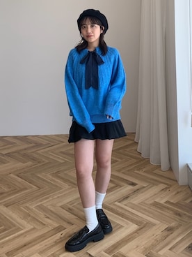 「ボウタイ」｜Green Parks officialさん（レディース・160cm）の秋コーディネート